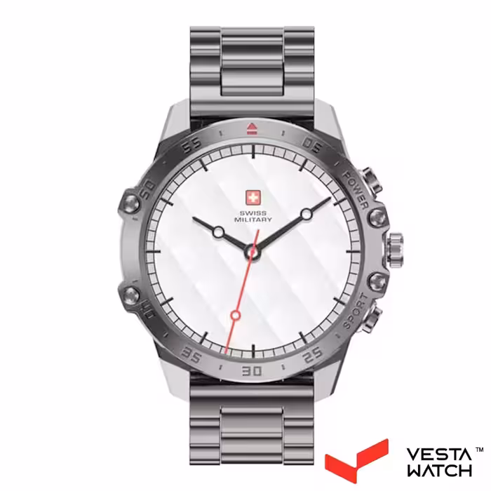ساعت مچی هوشمند سوئیس میلیتاری SWISS MILITARY مدل DOM5-SilFSilStS