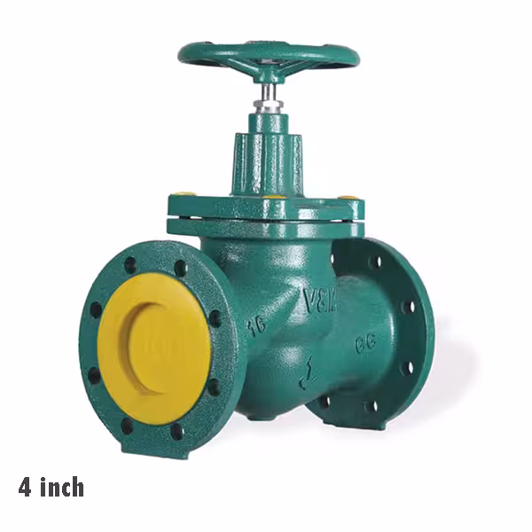 شیر فلکه وگ امید گلستان سوزنی زبانه لاستیکی 180 درجه PN16 4 inch