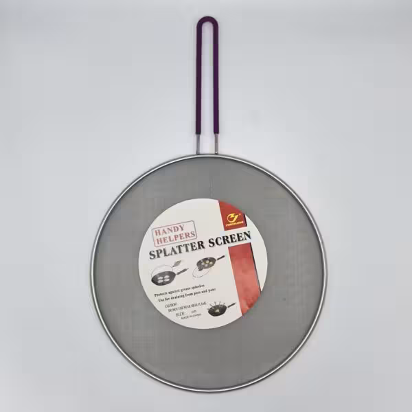 توری روغنگیر ماهیتابه بزرگ دسته بنفش