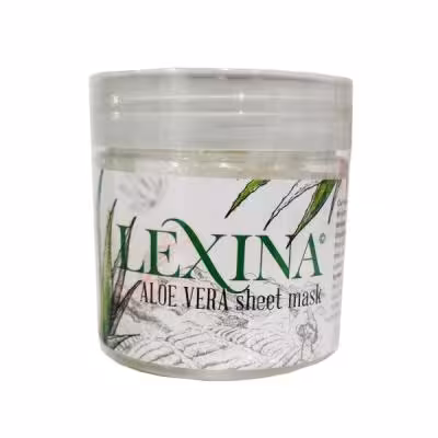 ماسک ورقه ای آب رسان لکسینا LEXINA مدل آلوئه ورا 10 عددی
