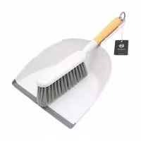 فرچه جارو خاک انداز مدل پهن دسته چوبی WS-3080