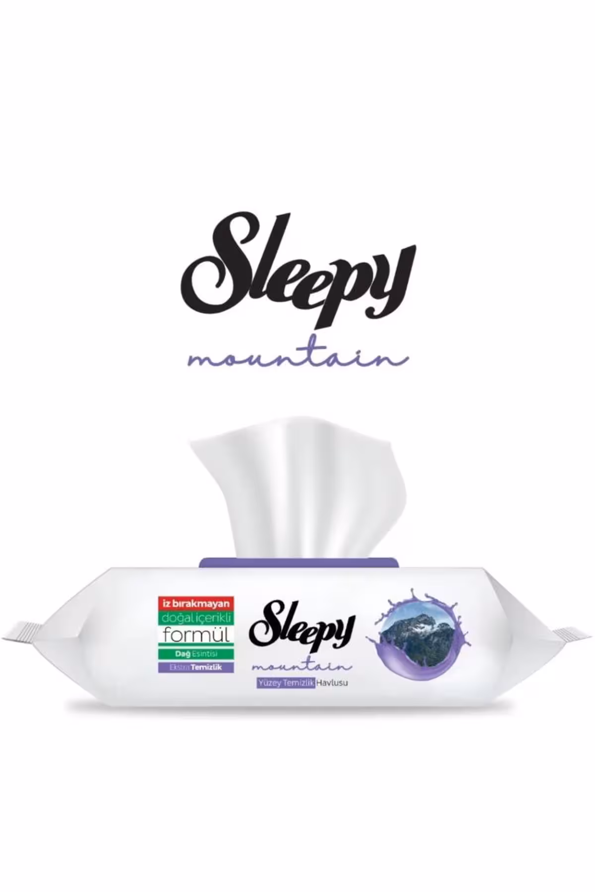 دستمال مرطوب همه کاره اسلیپی رایحه کوهستان بسته 100 عددی