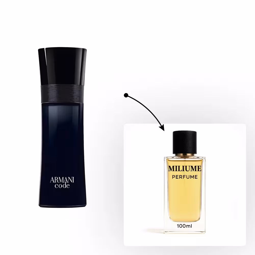 اسانس عطر Giorgio Armani Code Men برند sfa - کد 1998 - جورجیو آرمانی کد مردانه 100ML - میلیوم پرفیوم