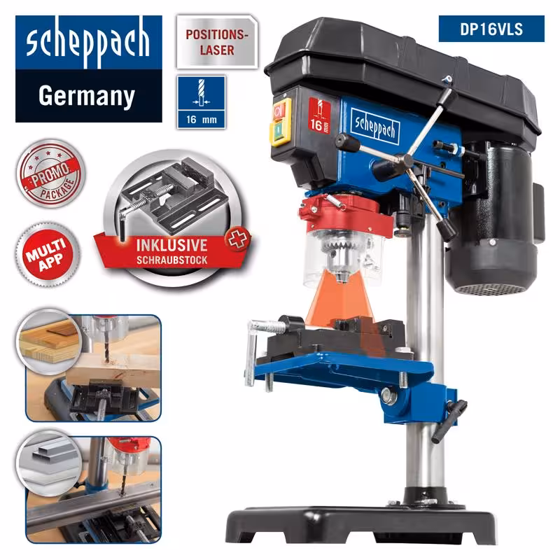 دریل ستونی شپخ مدل 5906810901 - DP16VLS با 13 میلیمتری 500 وات