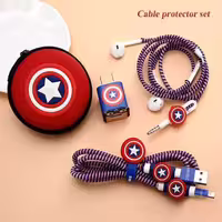 پک محافظ کابل شارژ با کیف مرد آمریکا American Usb Cable Protector