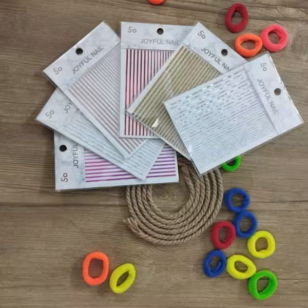 نوار دیزاین صورتی منعطف ناخن طراحی کاشت ناخن