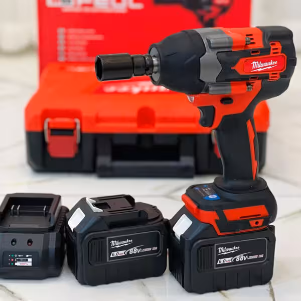 بکس شارژی با ضمانت گیربکس بزرگ با باتری های 15 سلولی میلواکی مدل 15CL_Milwaukee