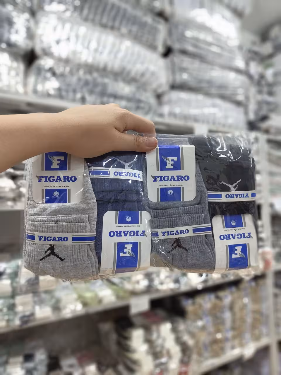 جوراب نیم ساق طرح جردن کد 2228