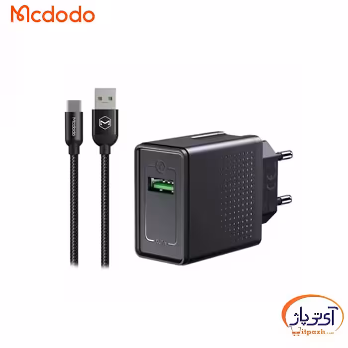 شارژر دیواری فست مک دودو مدل CH-5800 با کابل تایپ سی