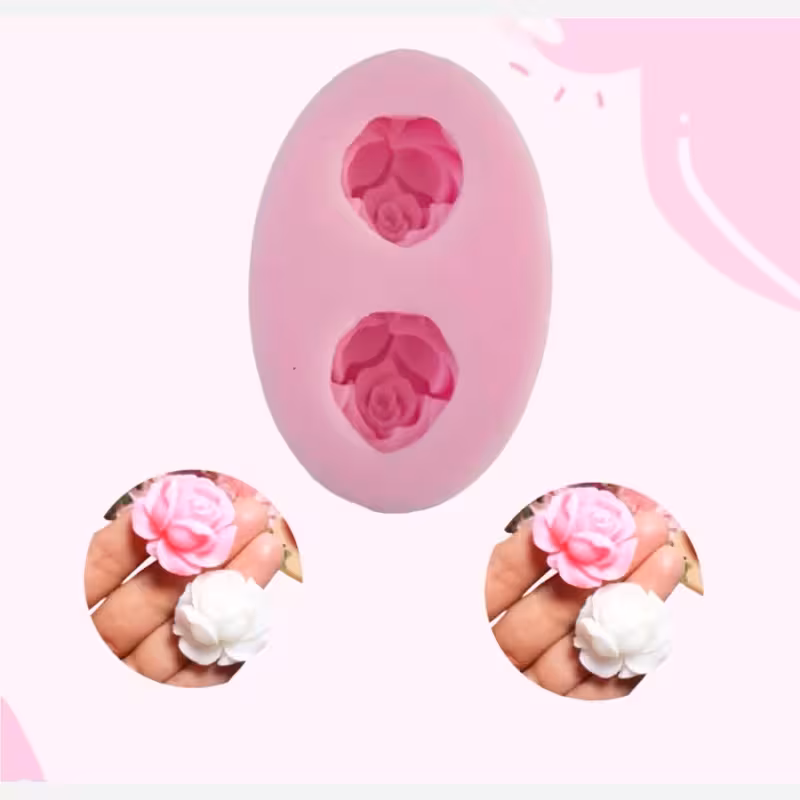 قالب سیلیکونی گل رز وارمری 2 عددی | amazonchi