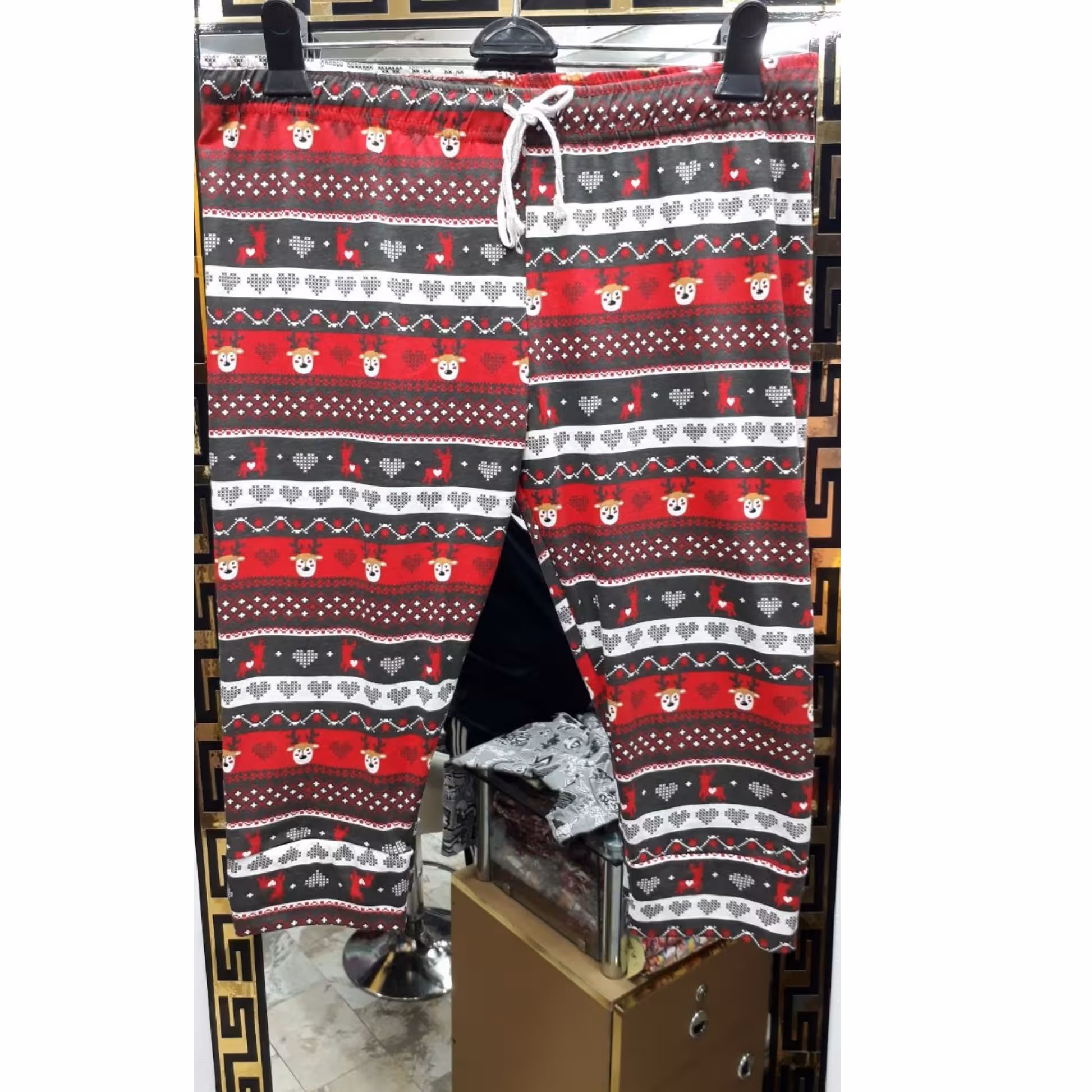 شلوارک طرح دار نخ پنبه وارداتی دارای سایز بندی 