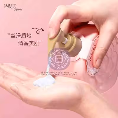 لوسیون بدن ویتامینه اورجینال رایحه گل رز حجم 500 میلی لیتر نحوه استفاده کد 02151240 orginal rose fragrance mosturizing shower gel 500g poonelstore.com