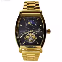 SHADOW WATCH 8151M جدید اتوماتیک گوکی شادو اتومات صفحه با طراحی جدید** نشانگرها طلایی براق ** طلایی درب استیل