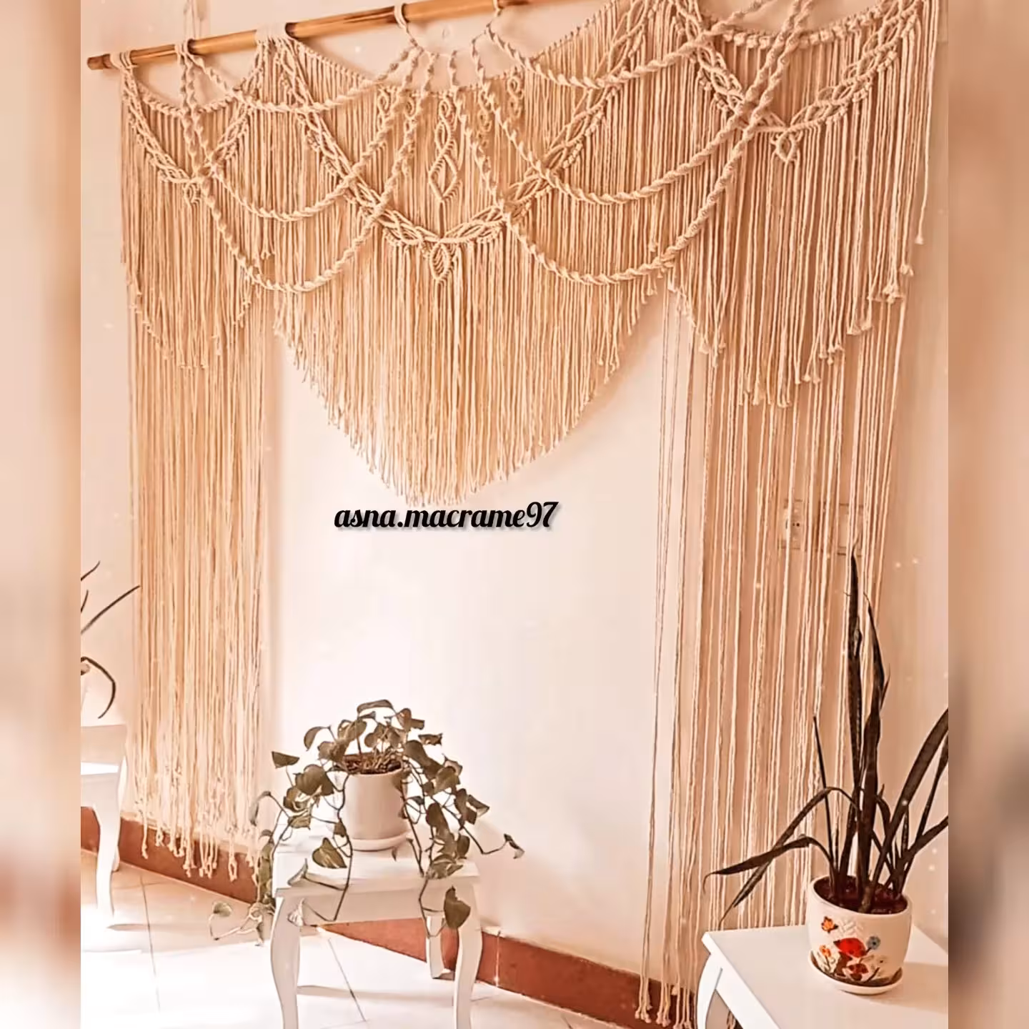 پرده مکرومه کد 42