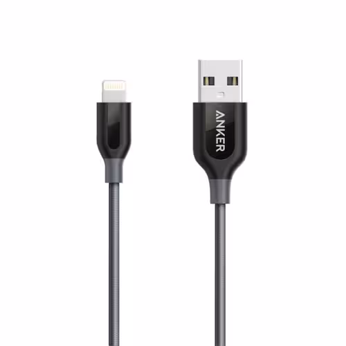 کابل شارژ USB به لایتنینگ پاورلاین پلاس 90 سانتی انکر مدل Anker A8121