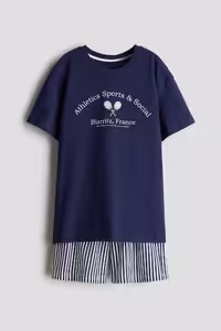 ست پیژامه مردانه مجموعه لباس خواب جارس پنبه H&M