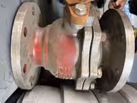 شیر توپی 4 اینچ  دو تیکه ریس فیس کلاس 150 SEAT CF8M STEM CF8M  BALL CF8M  BODY CF8M