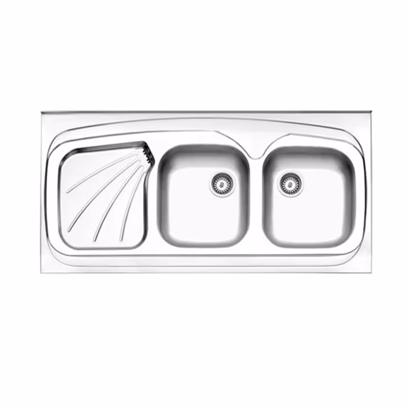 سینک استیل البرز 270/60 روکار