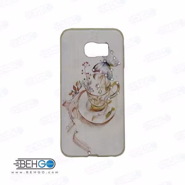 قاب گوشی سامسونگ اس سیکس اج s6 اج طرح دار مدل فنجان Back cover For Samsung galaxy S6 edge
