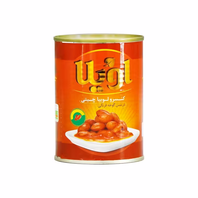 کنسرو لوبیا چیتی در سس گوجه اویلا 380 گرمی