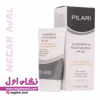 کرم ضدآفتاب و مرطوب کننده بی رنگ SPF50 پیلاری