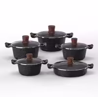 سرویس قابلمه گرانیتی 10 پارچه مدل 1200 برلین / BERLIN BE-1200
