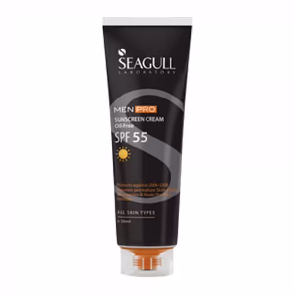 سی گل کرم ضدآفتاب آقایان فاقد چربی SPF55مناسب انواع پوست 50 میلی لیتر - داروکاو