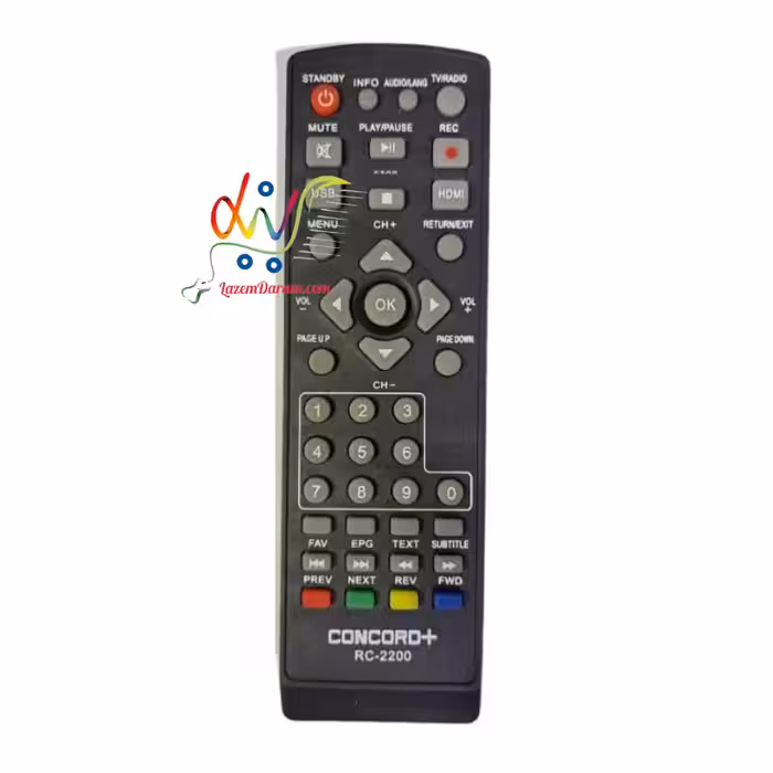 کنترل گیرنده دیجیتال کنکوردRC-2200