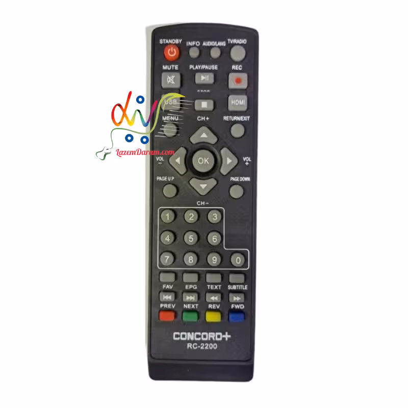 کنترل گیرنده دیجیتال کنکوردRC-2200