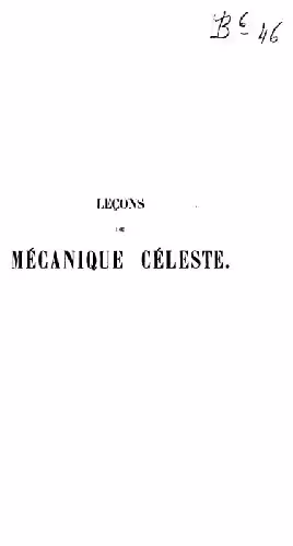 خرید و دانلود نسخه کامل کتاب Lecons de mechanique celeste. Theorie generale de perturbation