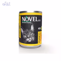 کنسرو گربه طعم مرغ برنده نوول مدل Novel Pate Whit Chiken وزن 400 گرم