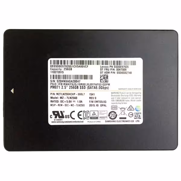حافظه اس اس دی سامسونگ SSD Samsung 256GB PM871