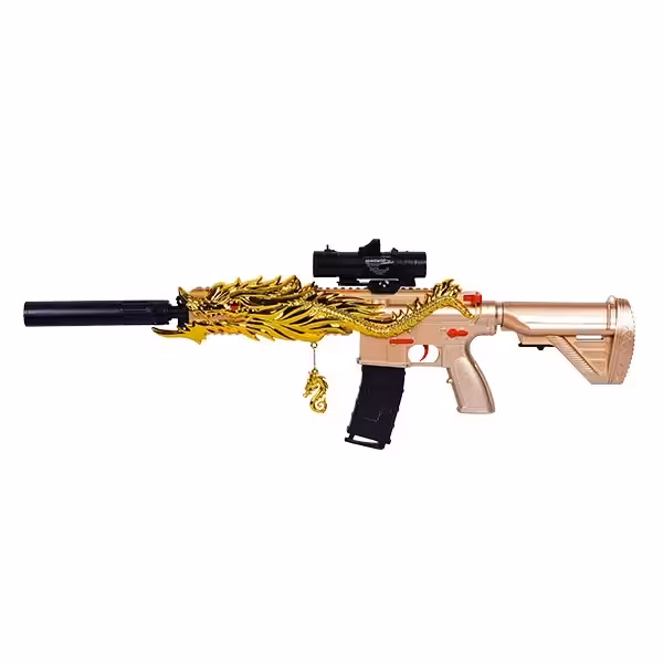 تفنگ تیر ژله ای شارژی مدل اژدهای طلایی