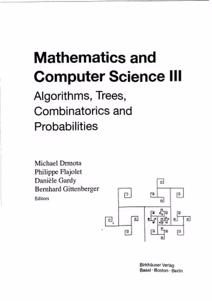 خرید و دانلود نسخه کامل کتاب Mathematics and computer science 3: algorithms, trees, combinatorics and probabilities