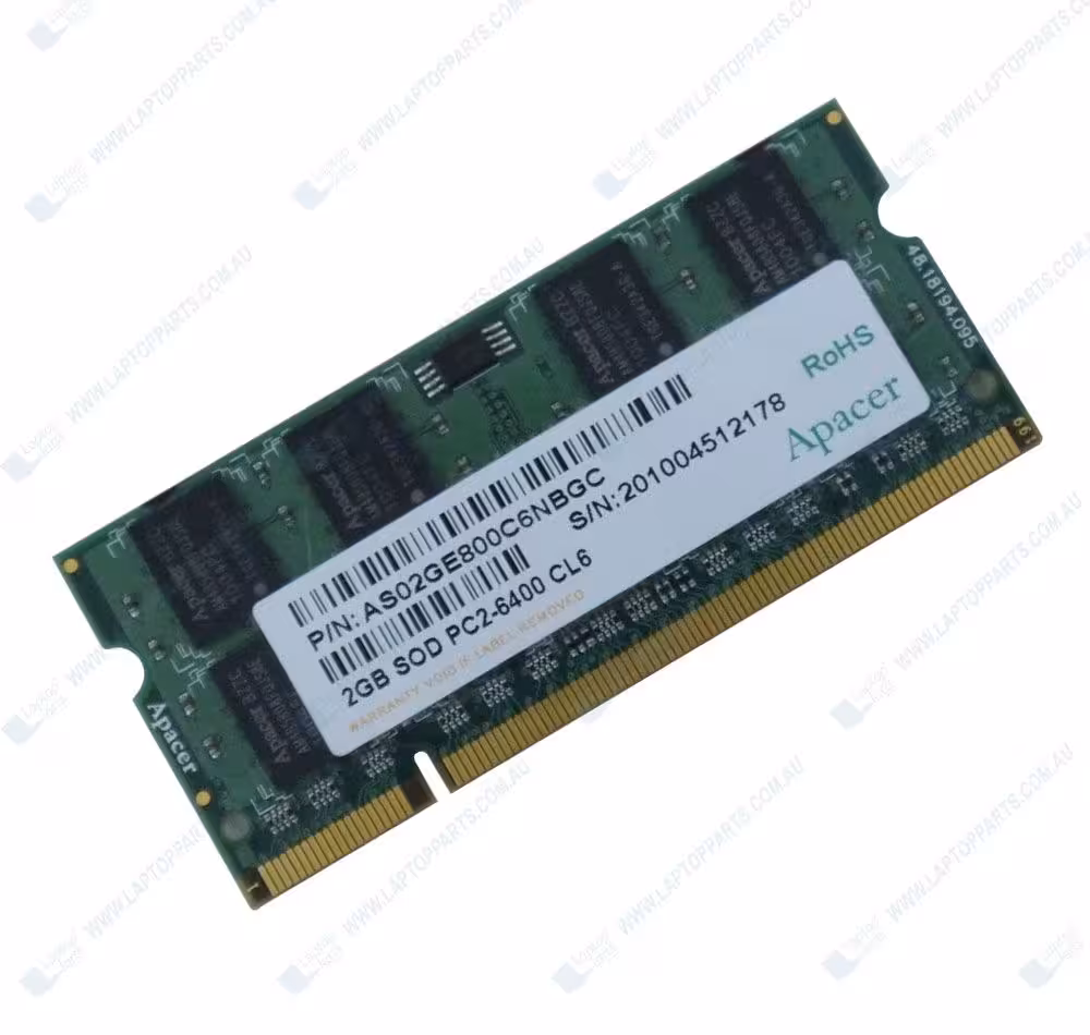 رم لپ تاپ DDR2 800MHZ ظرفیت 2 گیگ برند اپیسر apacer