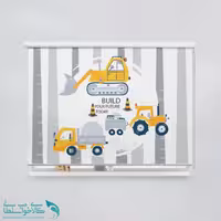 پرده شید اتاق کودک طرح جرثقیل کد A2759