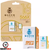 رم میکرو 85MBps 566X Queen Tech ظرفیت 16GB با خشاب