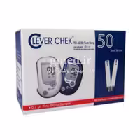 نوار تست قند خون 50 عددی کلور چک CLEVER CHEK مدل TD-4230، ساخت چین، برای اندازه‌گیری دقیق قند خون.