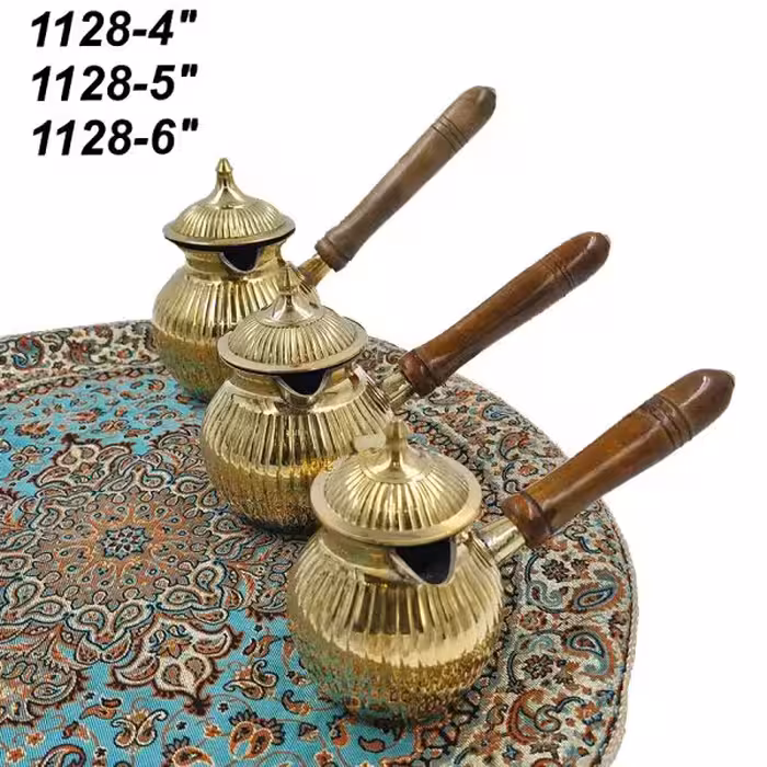 قهوه جوش جزوه برنجی هندی کد 110293