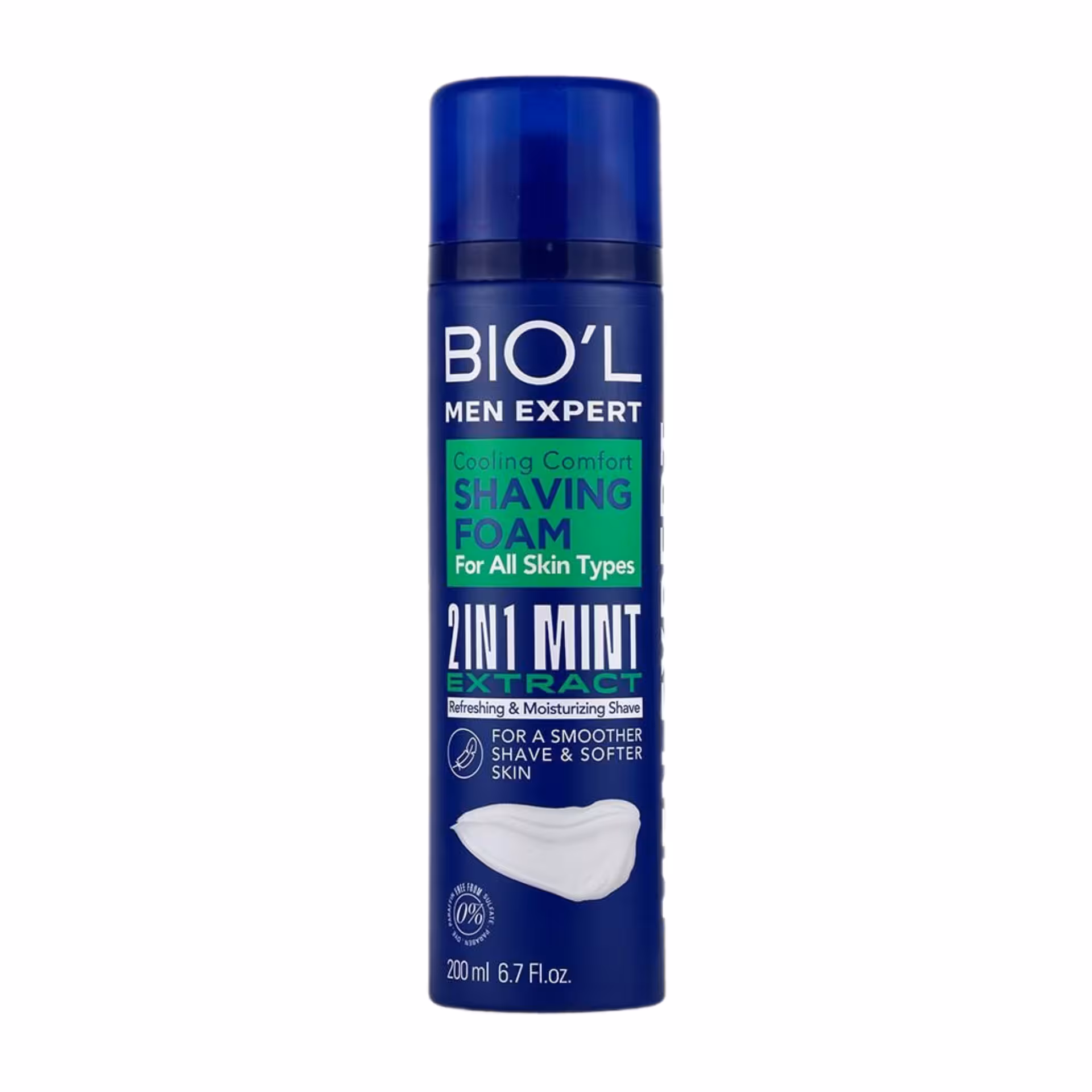 فوم اصلاح آقایان خنک کننده 2 در1 بیول حجم 200میلی لیتر