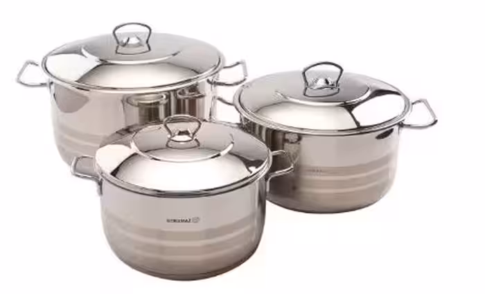 سرویس قابلمه 6 پارچه استیل کرکماز مدل 1888