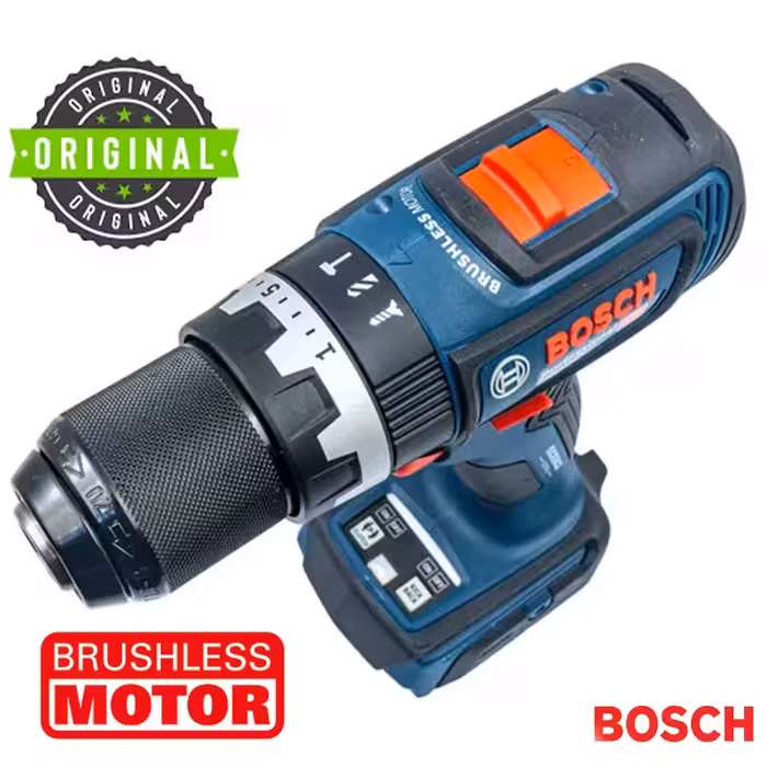 دریل پیچ گوشتی شارژی چکشی بوش مدل فوق هوشمند GSB 18V-90 C Mototr Brushless