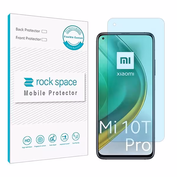 گلس شیائومی Xiaomi Mi 10T Pro 5G مدل نانو هیدروژل آنتی بلو برند راک اسپیس کد S