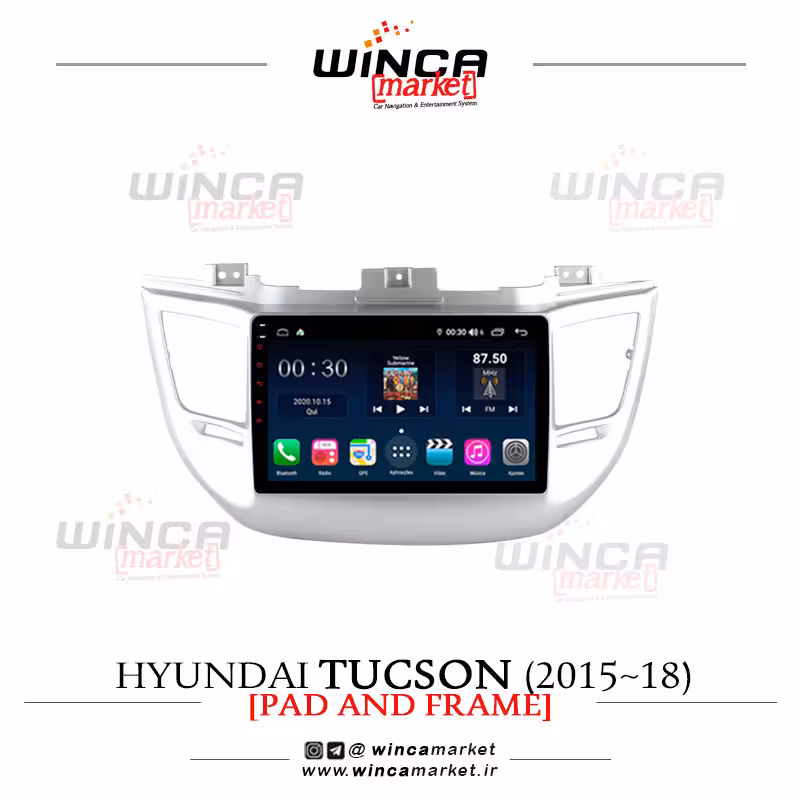 مانیتور اندروید هیوندای توسان 2015-18 برند وینکا WINCA سری S500  پلاس مدل H855