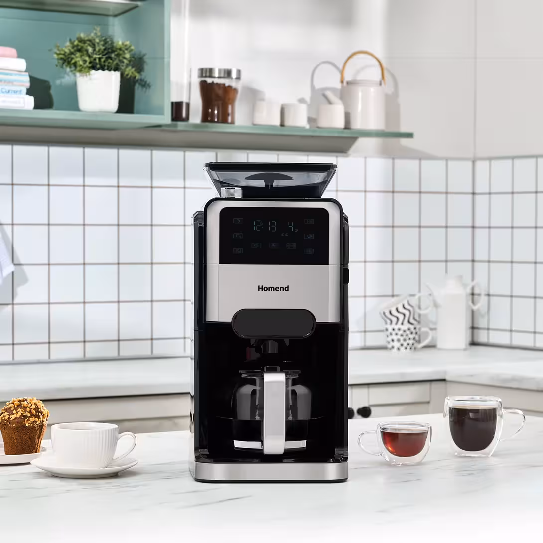 دستگاه قهوه ساز فیلتری آسیاب دار برند Homend ترکیه مدل Coffeebreak 5009H