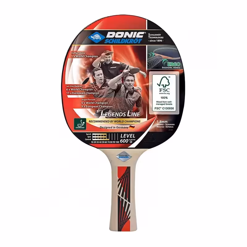 راکت پینگ پنگ دونیک شیلدکروت لجند لاین 600 OLK | دسته FL