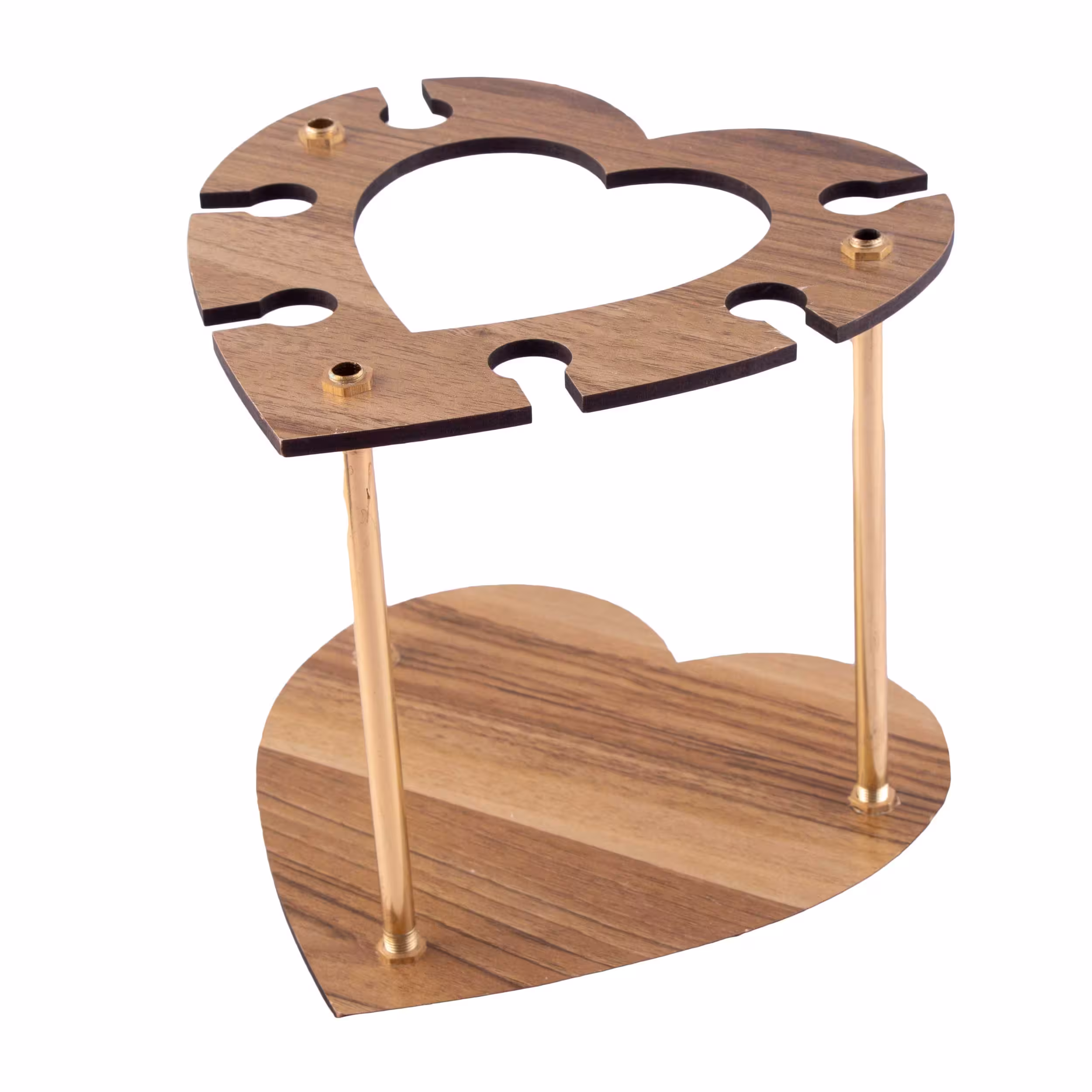 بار گیلاسه چوبی طرح قلب کد 1742