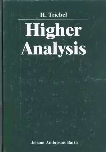 خرید و دانلود نسخه کامل کتاب Higher Analysis
