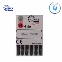 اچ فایل دستی دندانپزشکی توماس 6 عددی 25 میلی متری