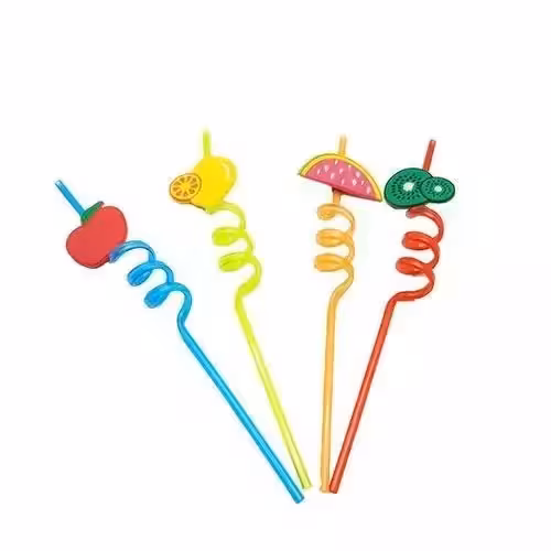 نی نوشیدنی فانتزی مارپیچ 6 عددی | amazonchi